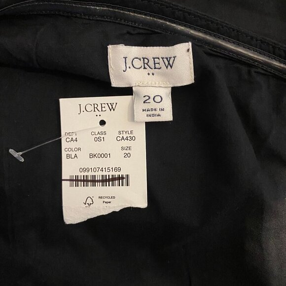 J. Crew Factory One-Shoulder Midi Dress Women's Plus Size 20 in Black New W/ Tag - Picture 4 of 5